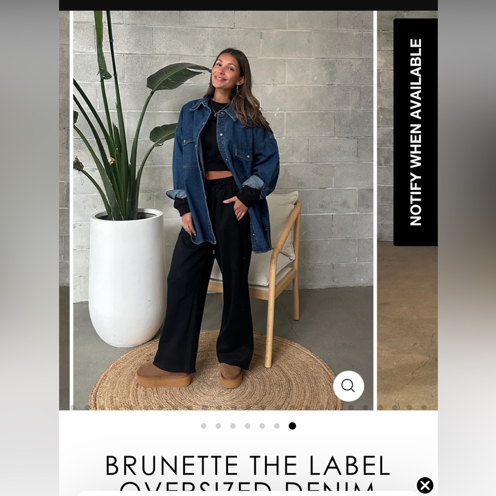 Brunette the label jean shirt